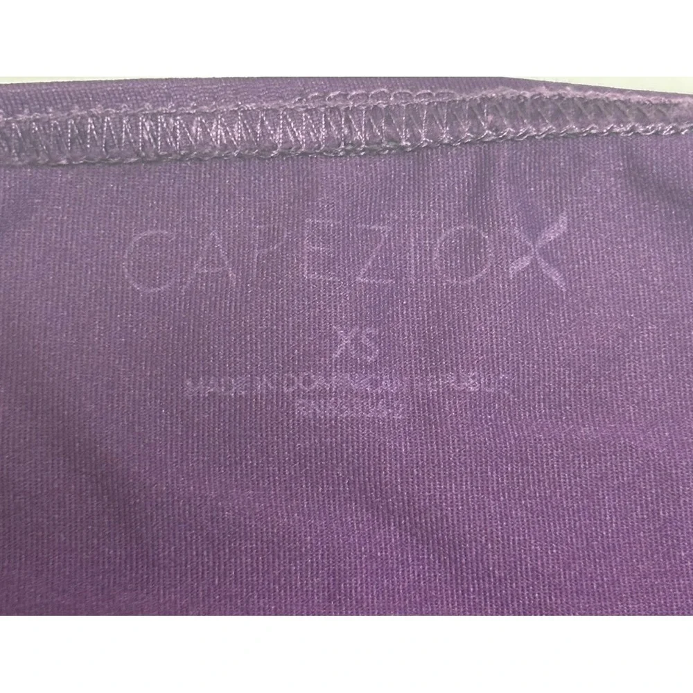 Capezio Leotard Kids XS Purple Dance Mesh Flutter Sleeve Sweetheart Dance